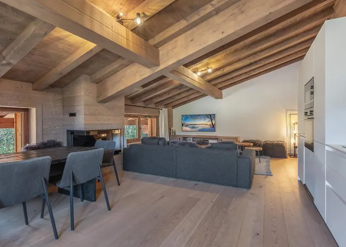 Luxury Escape With Views And Parking Apartmán Megève