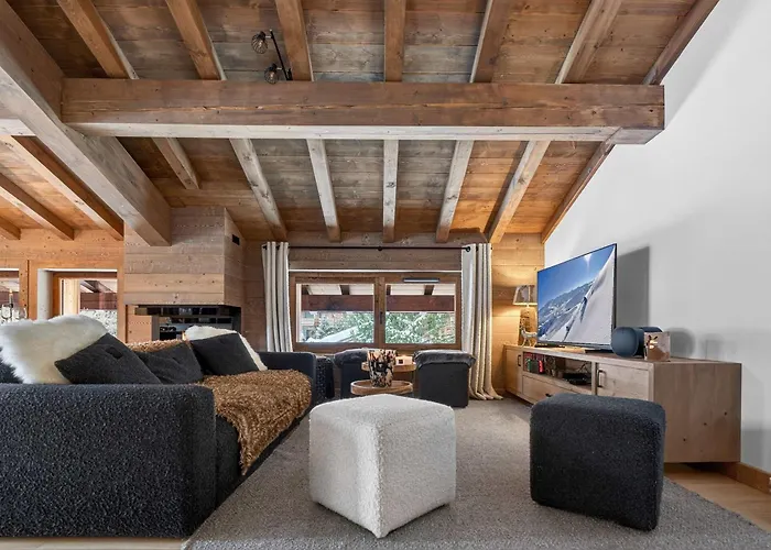Appartement Luxury Escape With Views And Parking Megève